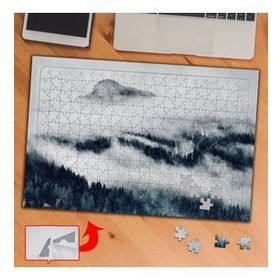F764E Sisli Ağaçlar Ve Dağlar 240 Parça Puzzle Yapboz Tablo