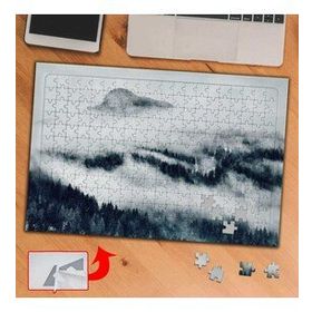 F764E Sisli Ağaçlar Ve Dağlar 240 Parça Puzzle Yapboz Tablo