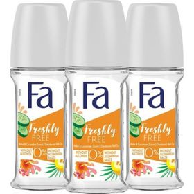 Fa Freshly Free Cucumber Melon 3x50 ml Roll-On
