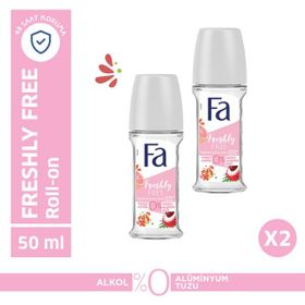 Fa Freshly Free Greyfurt Liçi 2x50 ml Roll-On