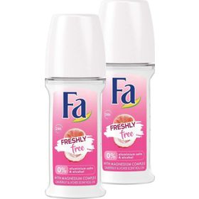 Fa Freshly Free Greyfurt Liçi 2x50 ml Roll-On