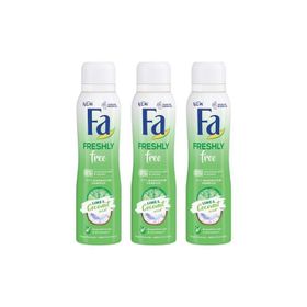 Fa Freshly Free Lime And Coconut 3x150 ml Kadın Sprey Deodorant