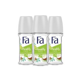 Fa Freshly Free Lime And Coconut 3x150 ml Kadın Sprey Deodorant