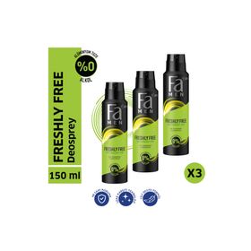 Fa Freshly Free Nane Bergamot 3x150 ml Sprey Deodorant