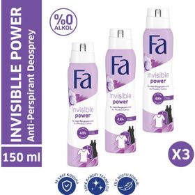 Fa Invisible Power 3x150 ml Kadın Sprey Deodorant
