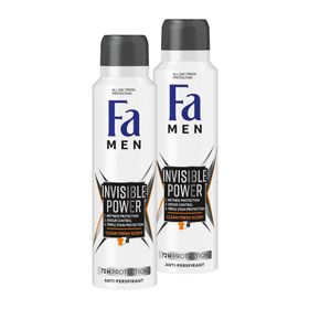 Fa Men Xtreme Invisible Power 2x150 ml Sprey Deodorant