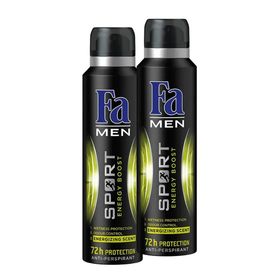 Fa Sport Energy Boost 2x150 ml Erkek Sprey Deodorant