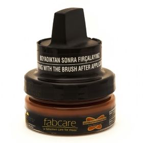 Fabcare 1001 Cam Kavanoz 50 ml Açık Kahverengi Krem Deri Boya