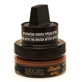 Fabcare 1001 Cam Kavanoz 50 ml Açık Kahverengi Krem Deri Boya