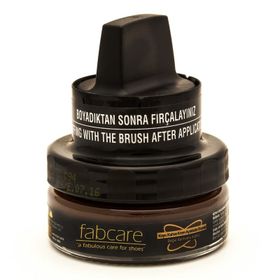 Fabcare 1001 Cam Kavanoz 50 ml Kahverengi Krem Deri Boya