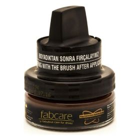 Fabcare 1001 Cam Kavanoz 50 ml Kahverengi Krem Deri Boya