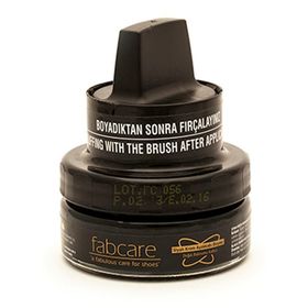 Fabcare 1001 Cam Kavanoz 50 ml Siyah Krem Deri Boya