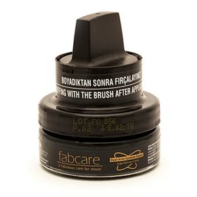 Fabcare 1001 Cam Kavanoz 50 ml Siyah Krem Deri Boya