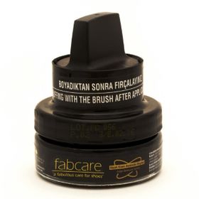Fabcare 1001 Cam Kavanoz 50 ml Siyah Krem Deri Boya
