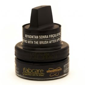 Fabcare 1001 Cam Kavanoz 50 ml Siyah Krem Deri Boya