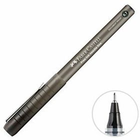 Faber Castell 0.7 mm Siyah Free Ink İğne Uç Kalem