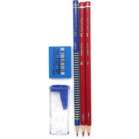 Faber Castell 001 125707 Mavi Silgi Kalemtraş Kurşun Kalem