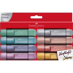Faber Castell 1 8li Set Metalik Fosforlu Kalem