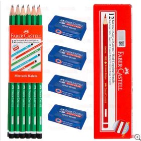 Faber Castell 1 Kurşun Kalem Silgi Seti
