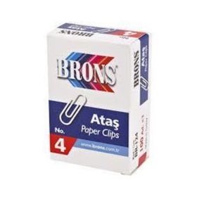 Faber Castell 100 Adet Brons Paper Clips No:4 Ataş