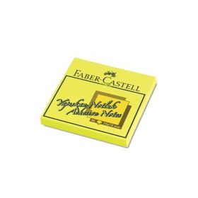 Faber-Castell 100 Sayfa 75x75 Fosforlu Sarı Yapışkanlı Not Kağıdı