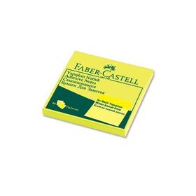 Faber-Castell 100 Sayfa 75x75 Fosforlu Sarı Yapışkanlı Not Kağıdı