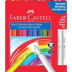 Faber Castell 10+2 Renk Silinebilir Keçeli Kalem