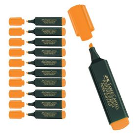 Faber Castell 10'lu Turuncu Fosforlu Kalem