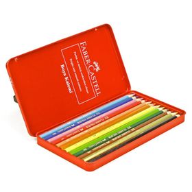 Faber Castell 115844 12 Renk Kuru Boya Kalemi