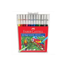 Faber Castell 12 Paket 6'lı Yıkanabilir Keçeli Boya Kalemi