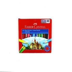 Faber-Castell 12 Renk 1-2 Boy Kuru Boya Kalemi