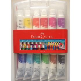 Faber Castell 12 Renk 12 ml Guaj Boya Tüp Boya