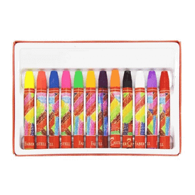 Faber Castell 12 Renk Fosforlu Pastel Boya