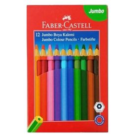 Faber Castell 12 Renk Jumbo Köşeli Kuru Boya
