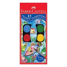 Faber Castell 12 Renk Küçük Boy Sulu Boya