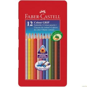 Faber-Castell 12 Renk Kuruboya Redline Metal Kutu