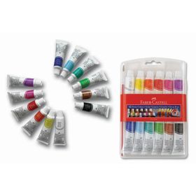 Faber Castell 12 Renk Tüp Guaj Boya