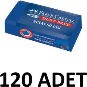 Faber Castell 120 Adet Orta Boy Mavi Sınav Silgisi