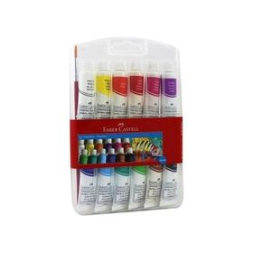 Faber-Castell 121011 12 Renk Tüp Guaj Boya