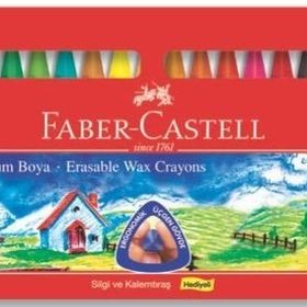 Faber Castell 122725 25'li Wax Crayon Silinebilir Pastel Boya