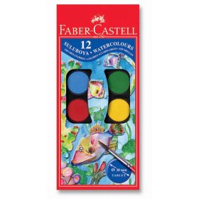 Faber Castell 125012 12 Renk Büyük Boy Sulu Boya