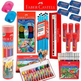 Faber Castell 12'li Boyama Seti Çantalı Okul Seti