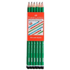 Faber-Castell 12'li Köşeli Mercanlı Kurşun Kalem