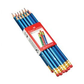 Faber Castell 12'li Mavi Silgili Kurşun Kalem