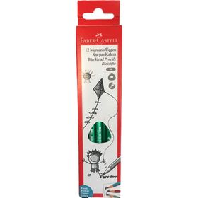 Faber Castell 12'li Mercanlı Klasik Renkler 2b Üçgen Kurşun Kalem