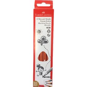 Faber Castell 12'li Mercanlı Metalik Renkler 2b Üçgen Kurşun Kalem