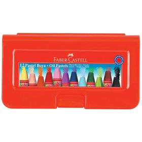 Faber-Castell 12'li Plastik Kutulu Altıgen Pastel Boya