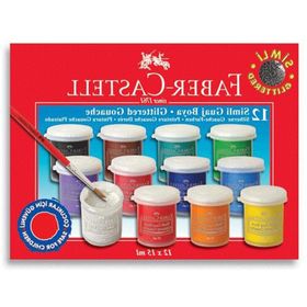 Faber Castell 12X15Ml Metalik Guaj Boya