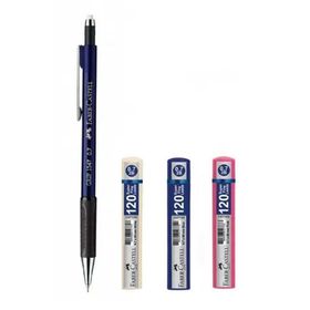 Faber Castell 1347 0.7 mm Lacivert Versatil Kalem + 120'li 0.7 mm 3 Adet Kalem Ucu