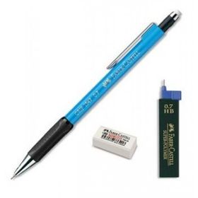 Faber Castell 1347 Versatil 0.7 Kalem Seti 3'lü Açık Mavi